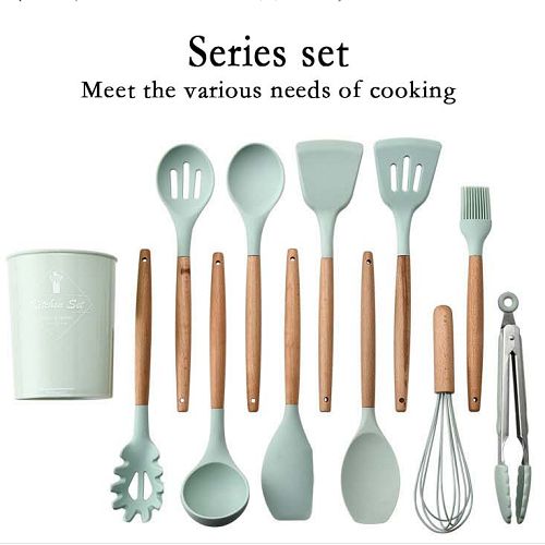 Multifunctional 12Pcs Cooking Utensils Spoons Non-stick