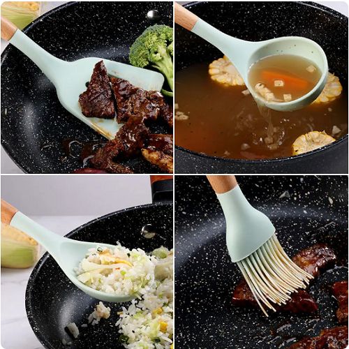 Multifunctional 12Pcs Cooking Utensils Spoons Non-stick