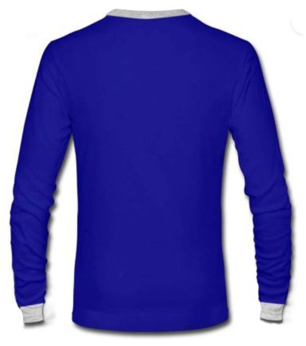 Long Sleeve T-Shirt- Royal Blue & Grey