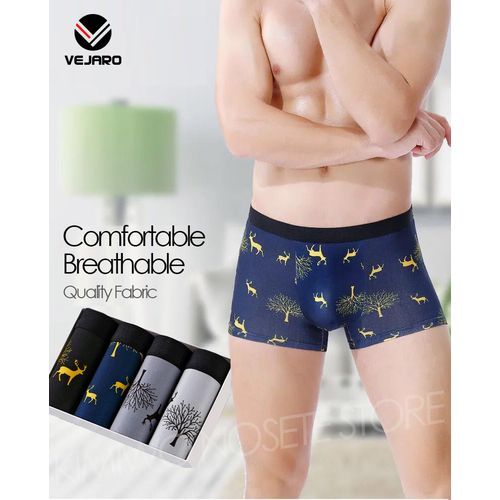 U08 New Men's Underwear Boxer Briefs-4 In 1