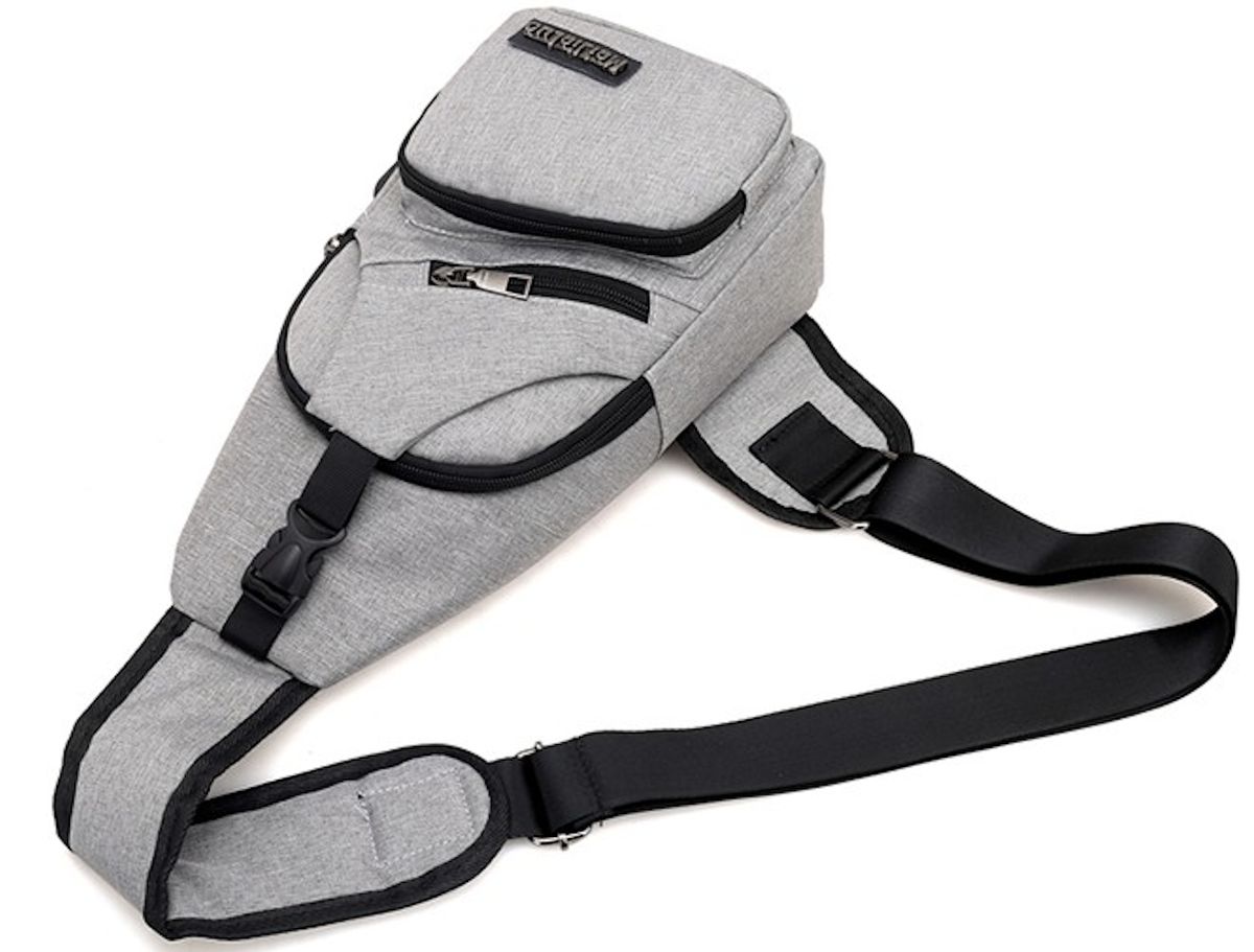 Men Casual Outdoor Travel Crossbody Bag With USB Port