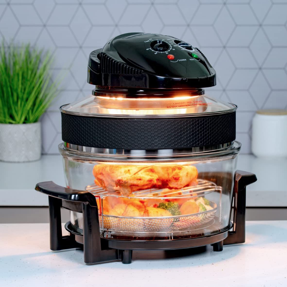 20Litres Halogen Air Fryer Low Fat Fast Cooking Oven - 3500W