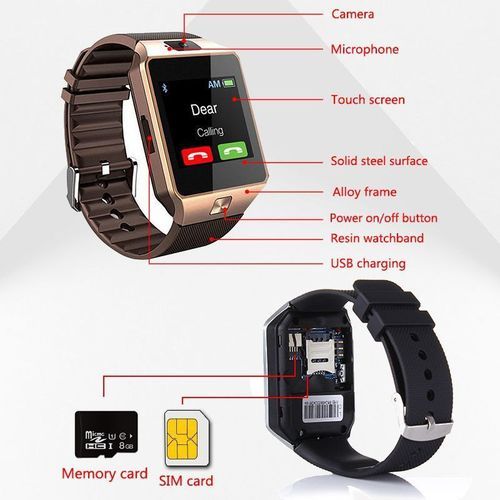 Smart Watch Camera Waterproof SIM Card Wrist Watch