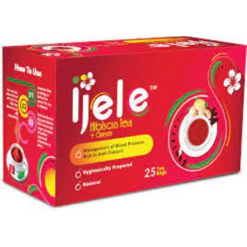 Ijele Hibiscus Tea + Ginger - 25 Tea Bags