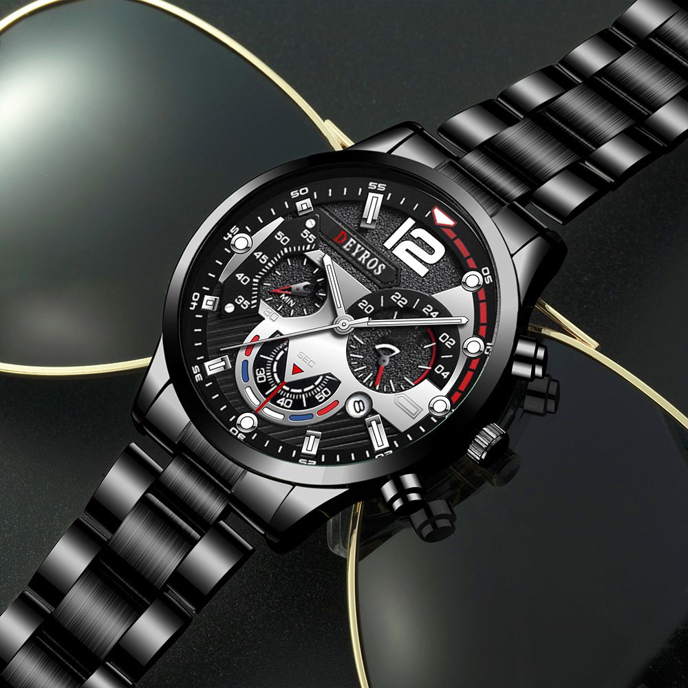 New Men's Calendar Luminous Quartz Watch