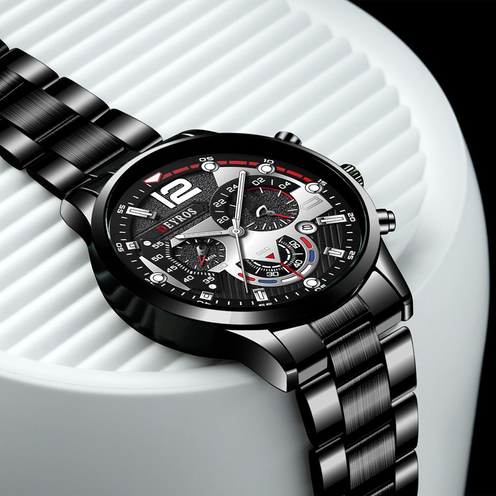 New Men's Calendar Luminous Quartz Watch