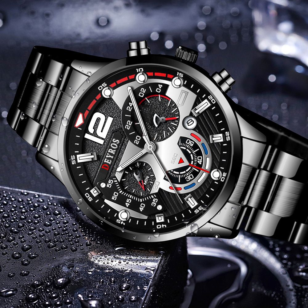 New Men's Calendar Luminous Quartz Watch