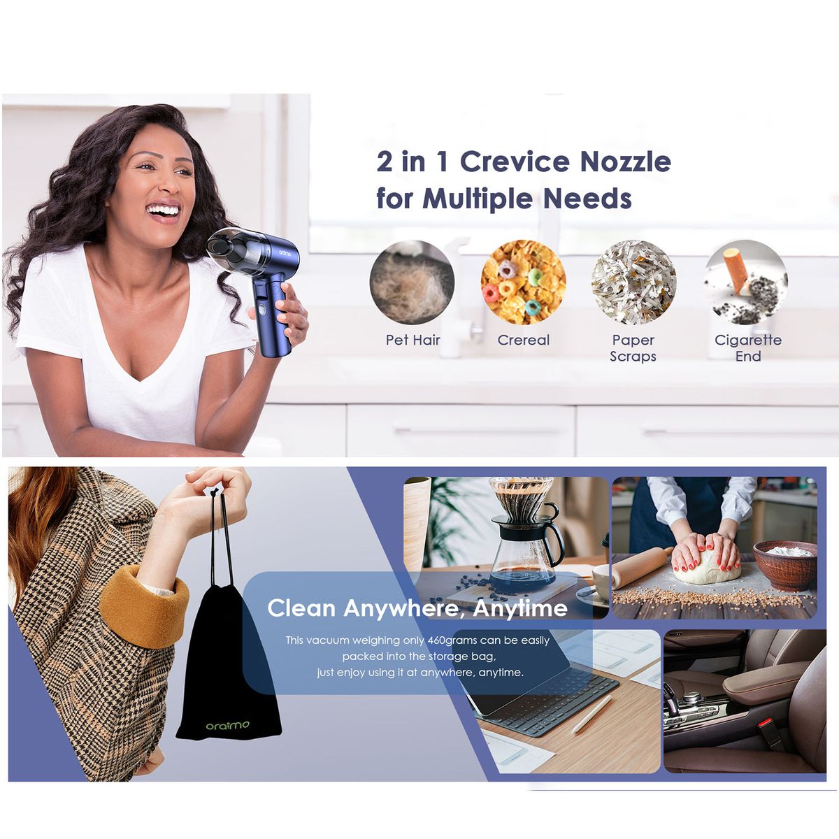 UltraCleaner H Handheld Cordless Mini Vacuum Cleaner