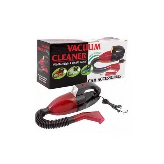 Portable Car Vacuum Cleaner - Black & Red