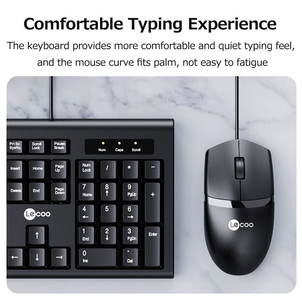 Lecoo CM101S Wired Keyboard Mouse Combo