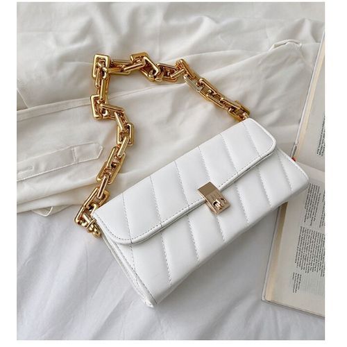 Lush Ladies Mini Shoulder Hand Bag- White