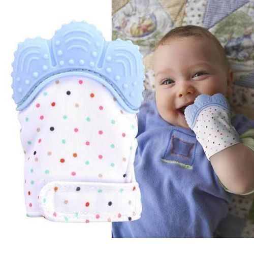 Baby Gum Glove/Teething Mitten - Blue