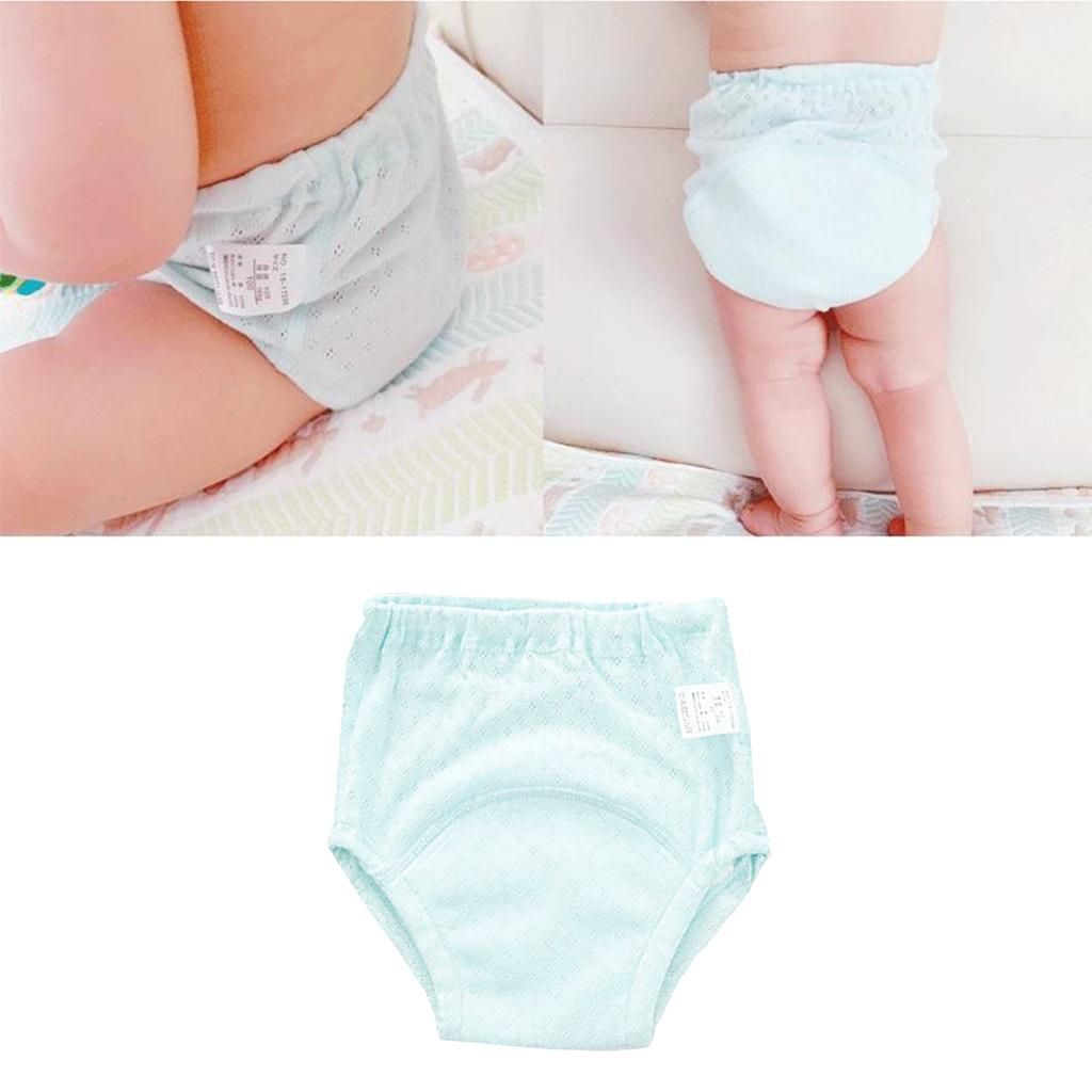 Waterproof Baby Boys Girls Training Pants Cloth Diaper Nappy Green 110