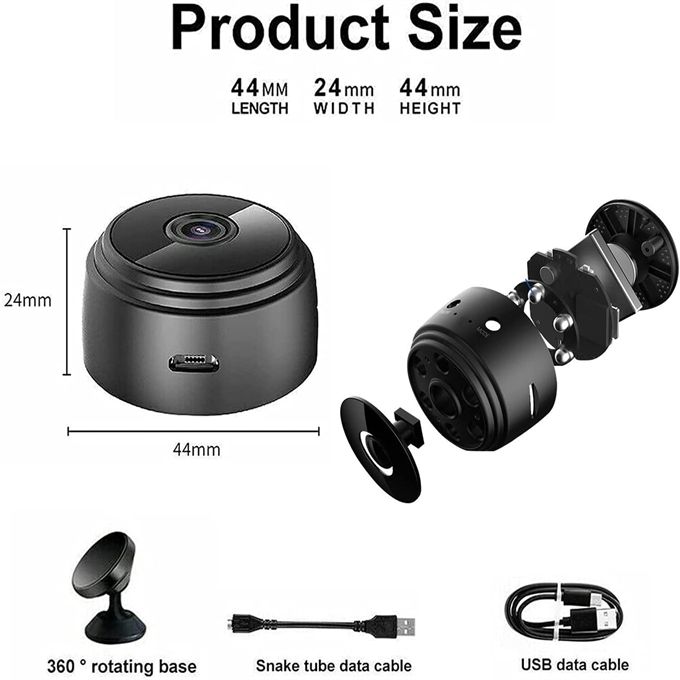Mini Wireless Hidden Camera IP WIFI Remote Security