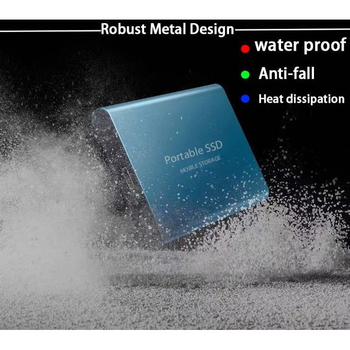 Portable SSD External Hard Drive - 1TB Storage Space