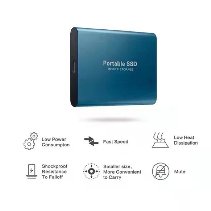 Portable SSD External Hard Drive - 1TB Storage Space