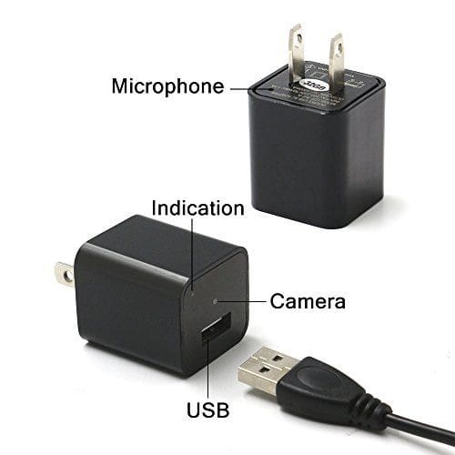 USB Universal Charger With Hidden Camera