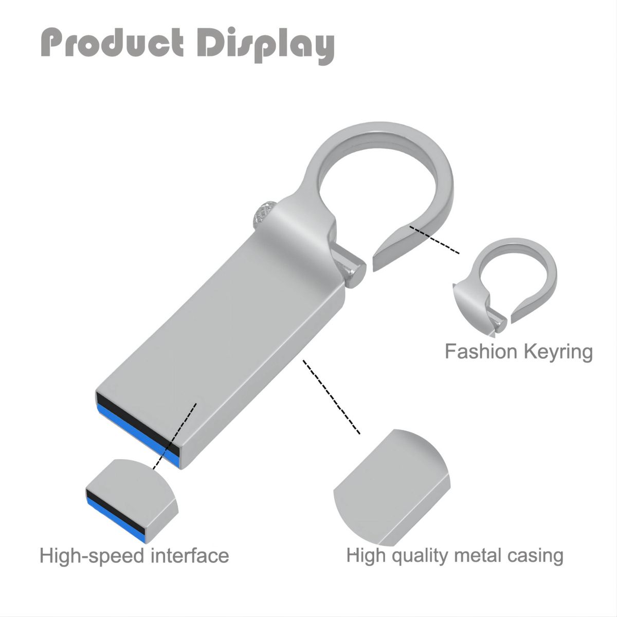 64GB Pendrive Flash  Metal High Speed For PC