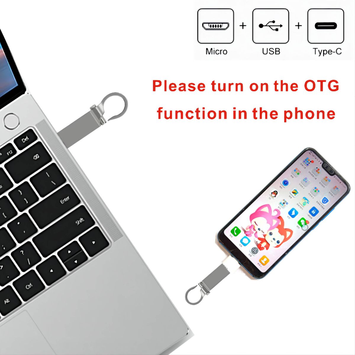 64GB Pendrive Flash  Metal High Speed For PC
