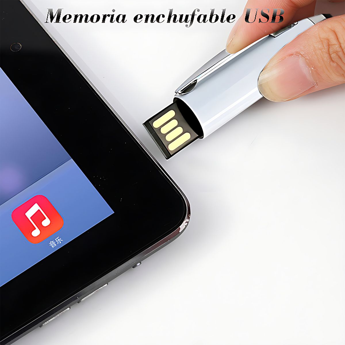 128GB OTG Usb Flash Drive Ballpoint Pen White