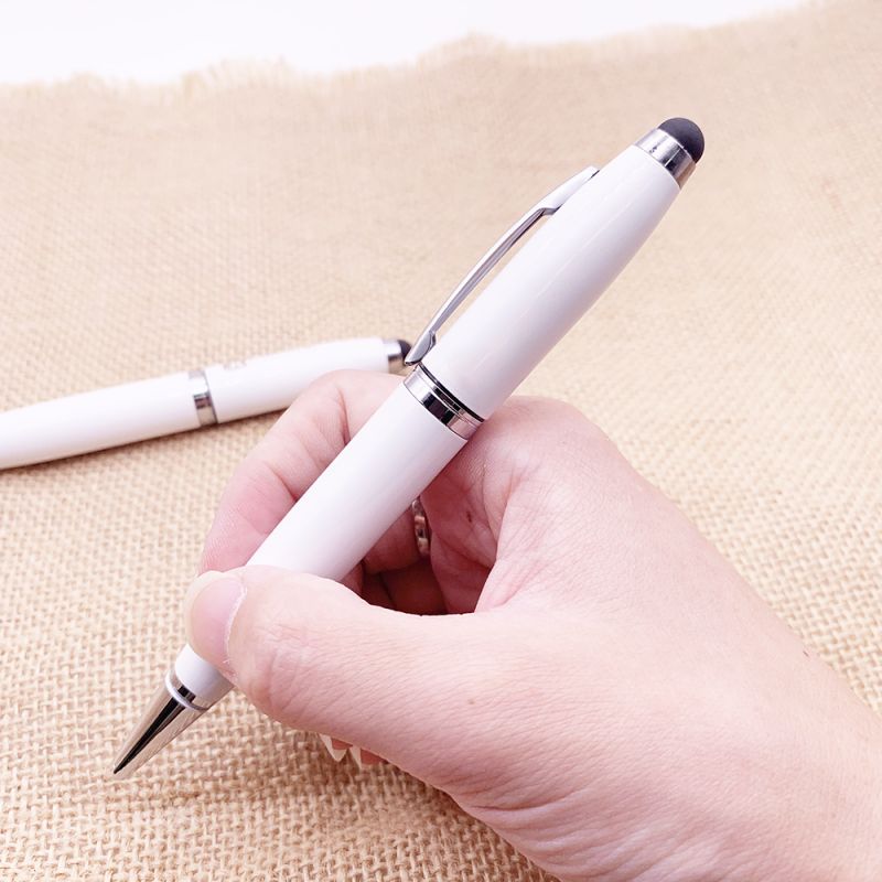 128GB OTG Usb Flash Drive Ballpoint Pen White
