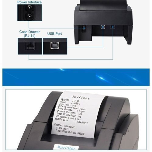 Original Thermal Printer Xprinter 58mm Cash Receipt, (non Bluetooth Enable Only Computer)