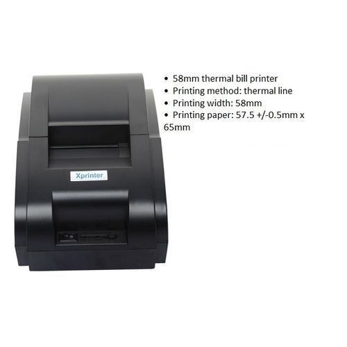 Original Thermal Printer Xprinter 58mm Cash Receipt, (non Bluetooth Enable Only Computer)