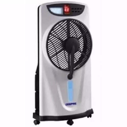 12'' Rechargeable Box Mist Fan With Remote Control+solar Port