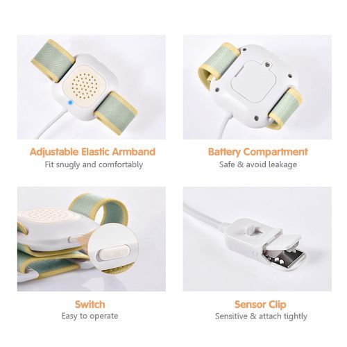 Bedwetting Alarm Enuresis Alarm With Loud Sound Bright Light