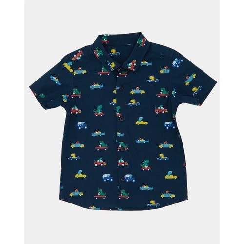 Boys Car Print Shirt