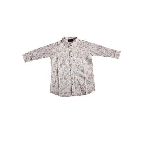 Baby Boys' Shirt -Brown And Grey
