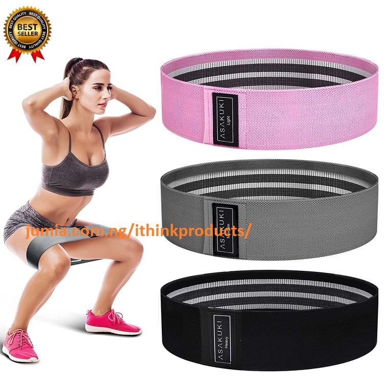 3PCS Elastic Training Band Legs Booty Exercise Bands / Yoga Fitness Resistance BAND