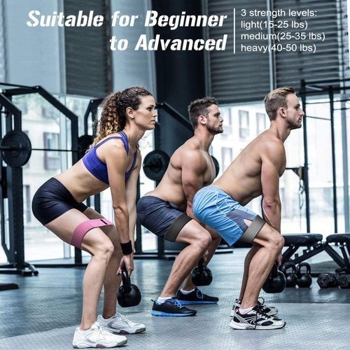 3PCS Elastic Training Band Legs Booty Exercise Bands / Yoga Fitness Resistance BAND