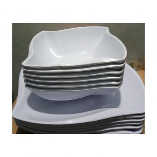 12 Pieces Unbreakable Ceramic Curved And Flat Plates