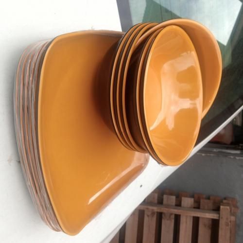 Ceramic Unbreakable Flat Plate 6pcs And Soup Bowl 6pcs