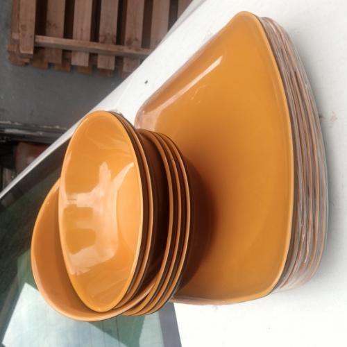 Ceramic Unbreakable Flat Plate 6pcs And Soup Bowl 6pcs