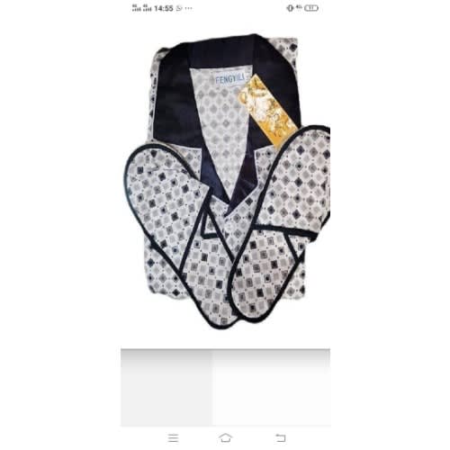 Men's Plaid Night Wear and Flip flop