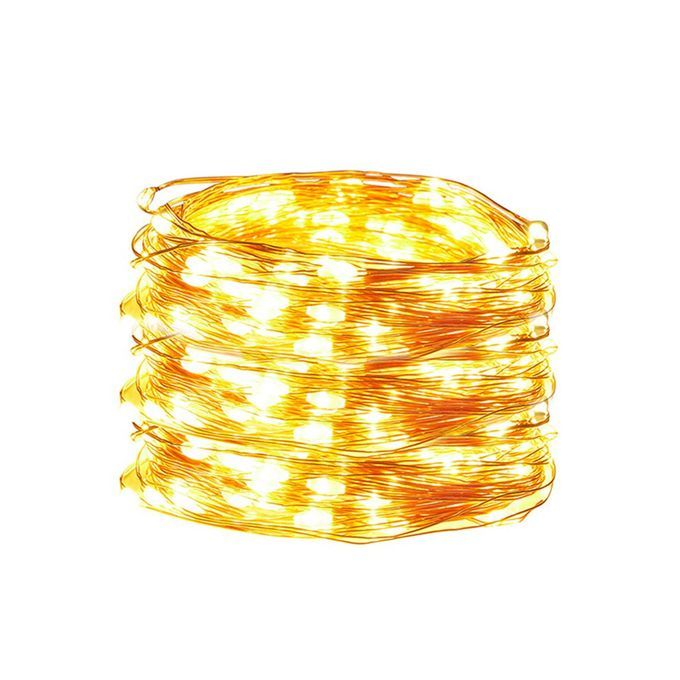 USB  O Er Wire String Lights  Hristmas   De Oration Pra Ti Al Stars  -Warm White-10 M 100 Lights
