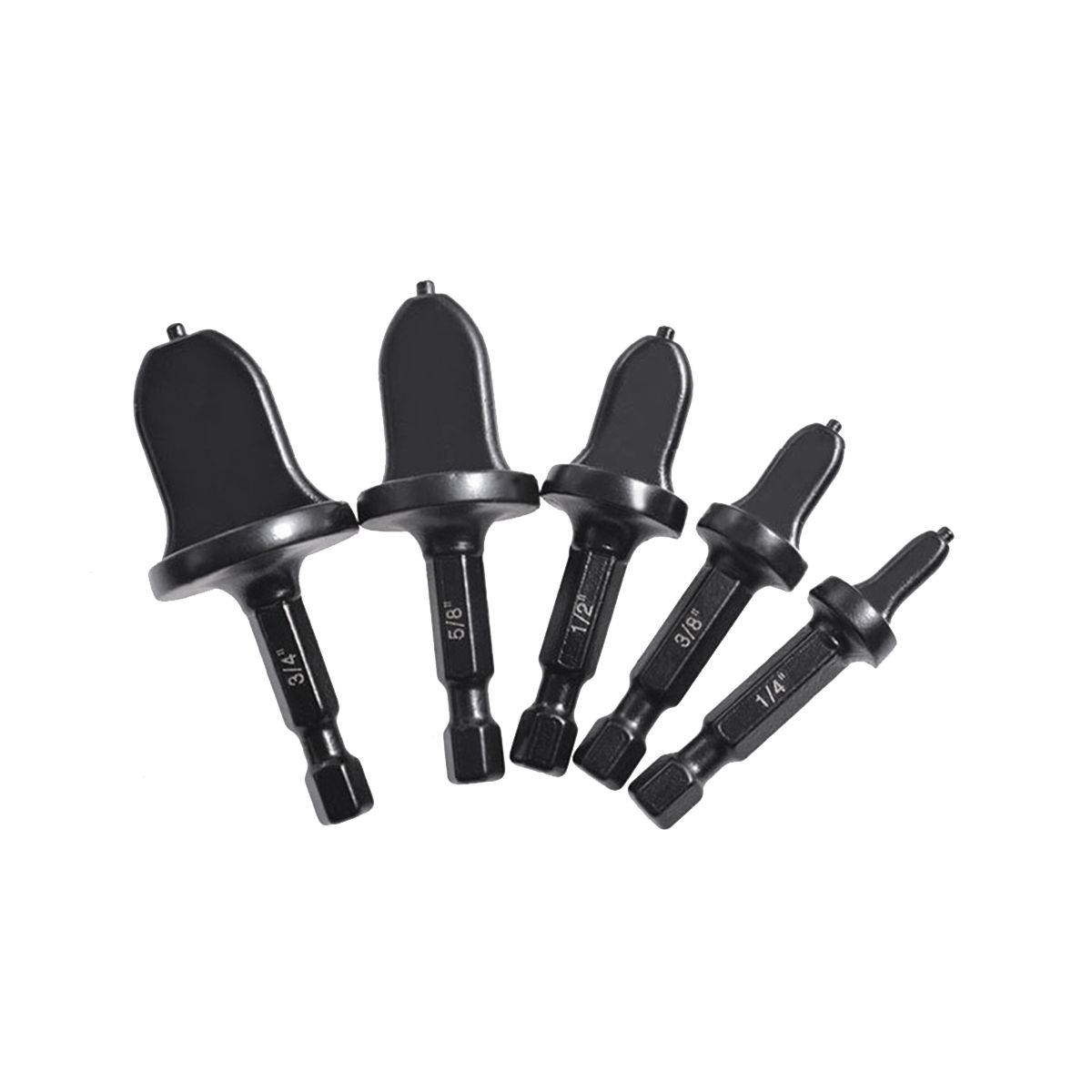 5Pcs Flaring Tool Copper Pipe Electric Reamer Air Conditioner Hex Handle Tube Expander Set Swaging Drill Bit