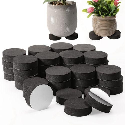 48Pcs Plant Pot Feet Risers Natural Rubber Flower