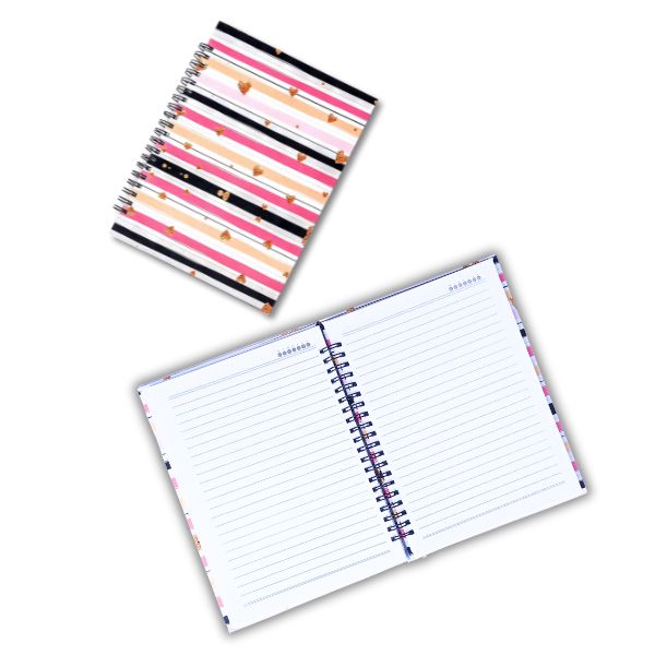 Fancy Notepads Hardcover Jumia Notebooks Journals Diary Pink Gold Hearts