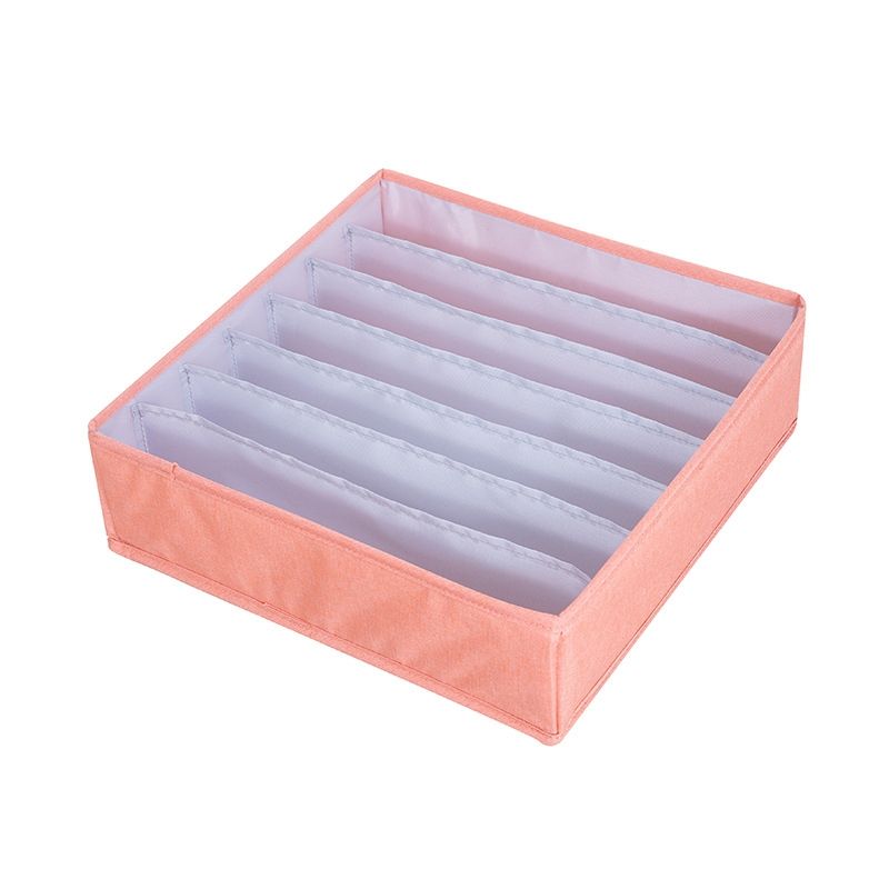 Wardrobe Underwear Organizer, Spec:  7 Grids (Red)