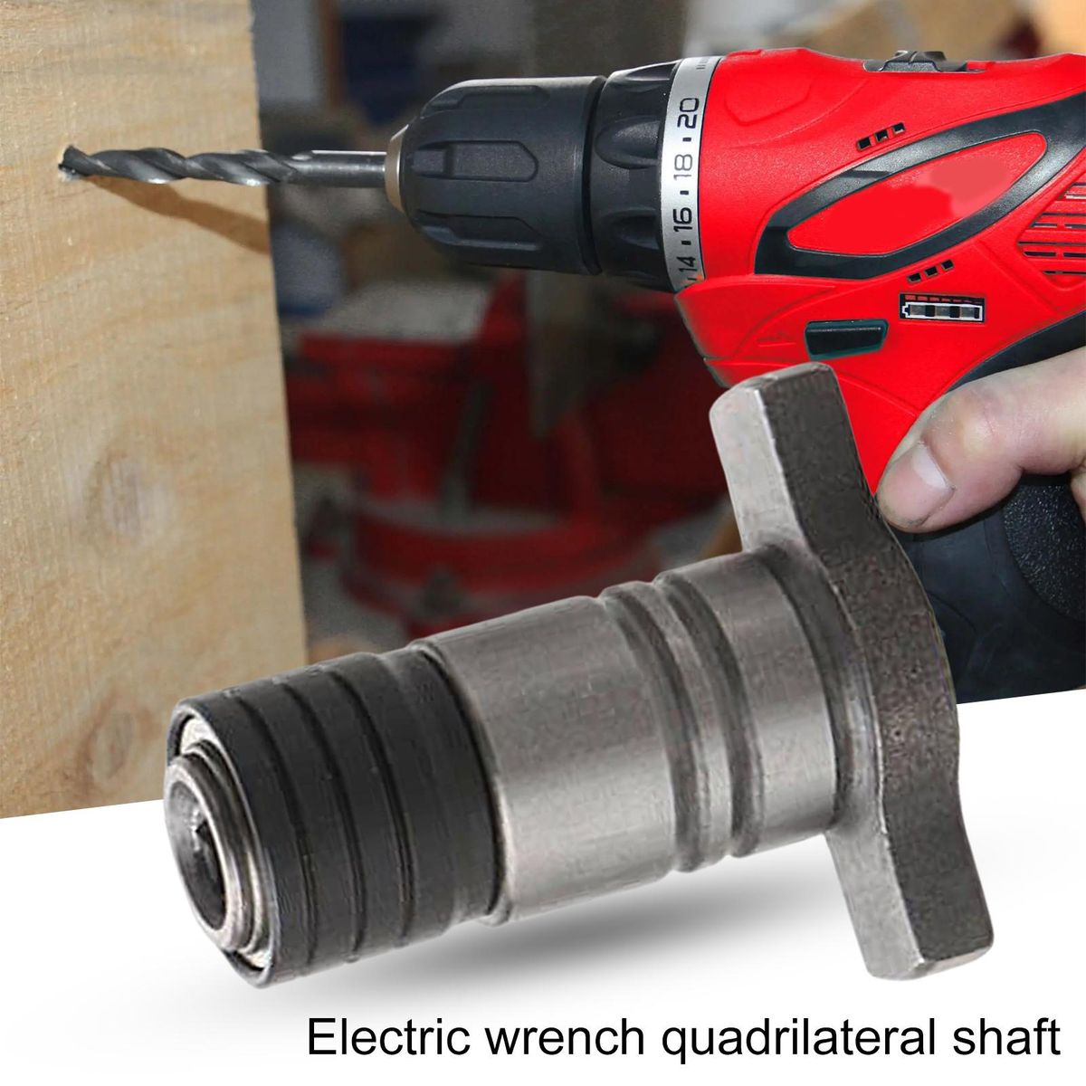 Screwdriver Shaft Electric Wrench Hexagon Shank Quadrilateral Shaft