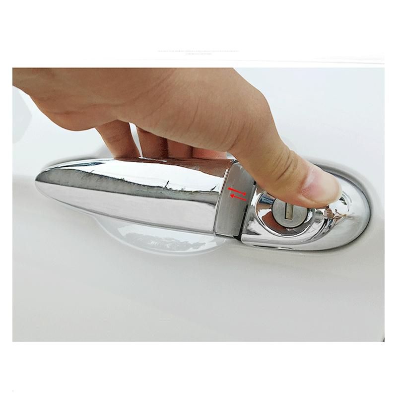 For Honda Civic 8 2006 2007 2008 2009 2010 Chrome Car Door Handle Cover Trim Carbon Fiber Car-Styling Exterior Parts Accessories