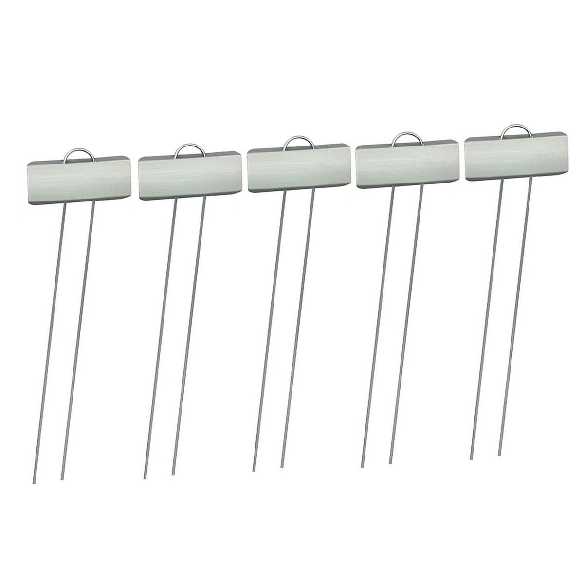 5PcsSet Plant Stake Garden Fruit Flower Plants Marker Stainless Steel