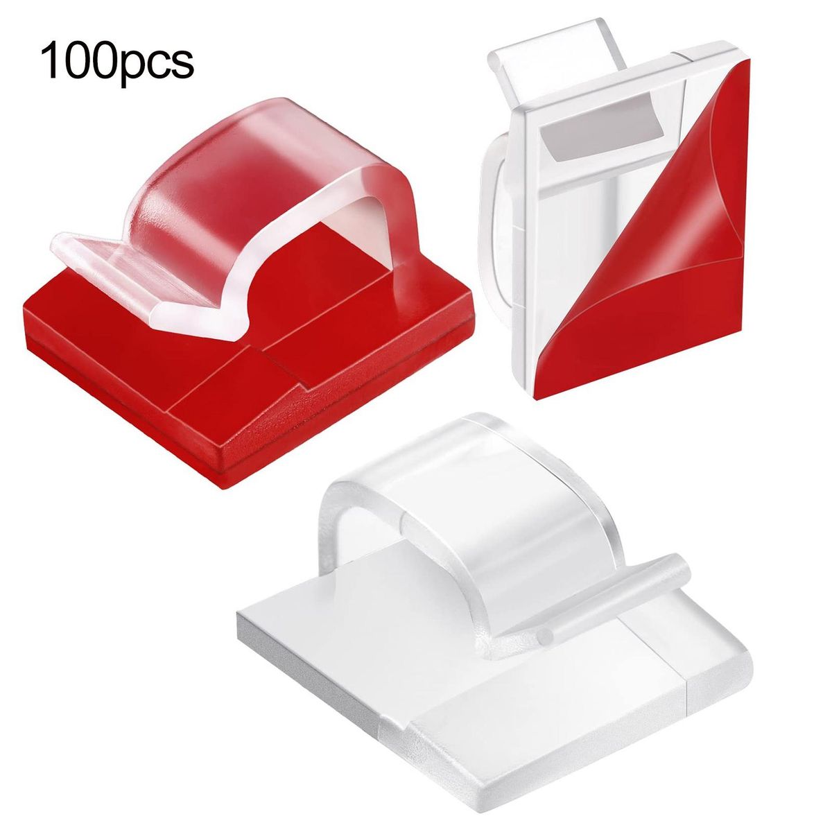 Charging Cable Clip Magicgrip 100pcs Cable Clips Tidy Secure Organize Transparent