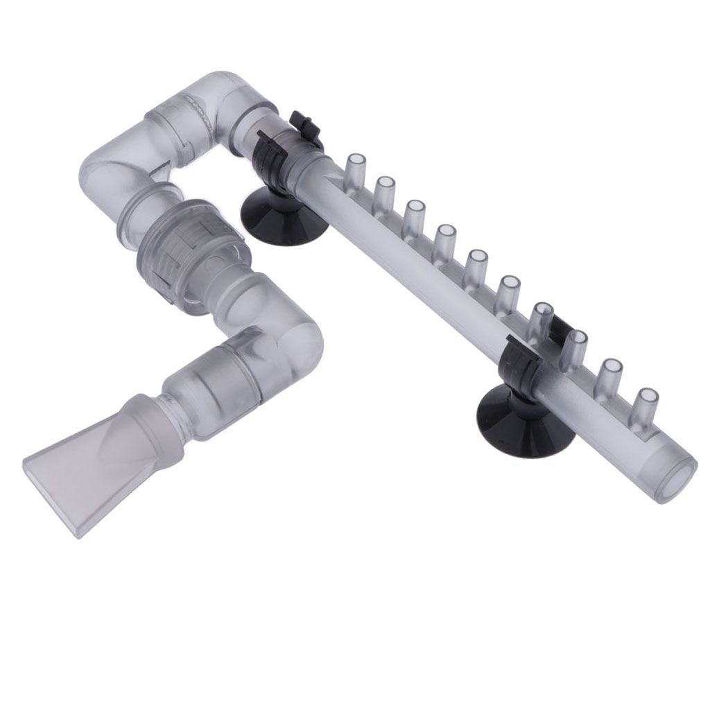 1 Pcs Practical Aquarium Water Plant   Tank Outflow Pipe  1216mm Gray