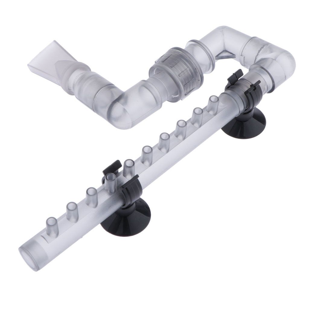 1 Pcs Practical Aquarium Water Plant   Tank Outflow Pipe  1216mm Gray