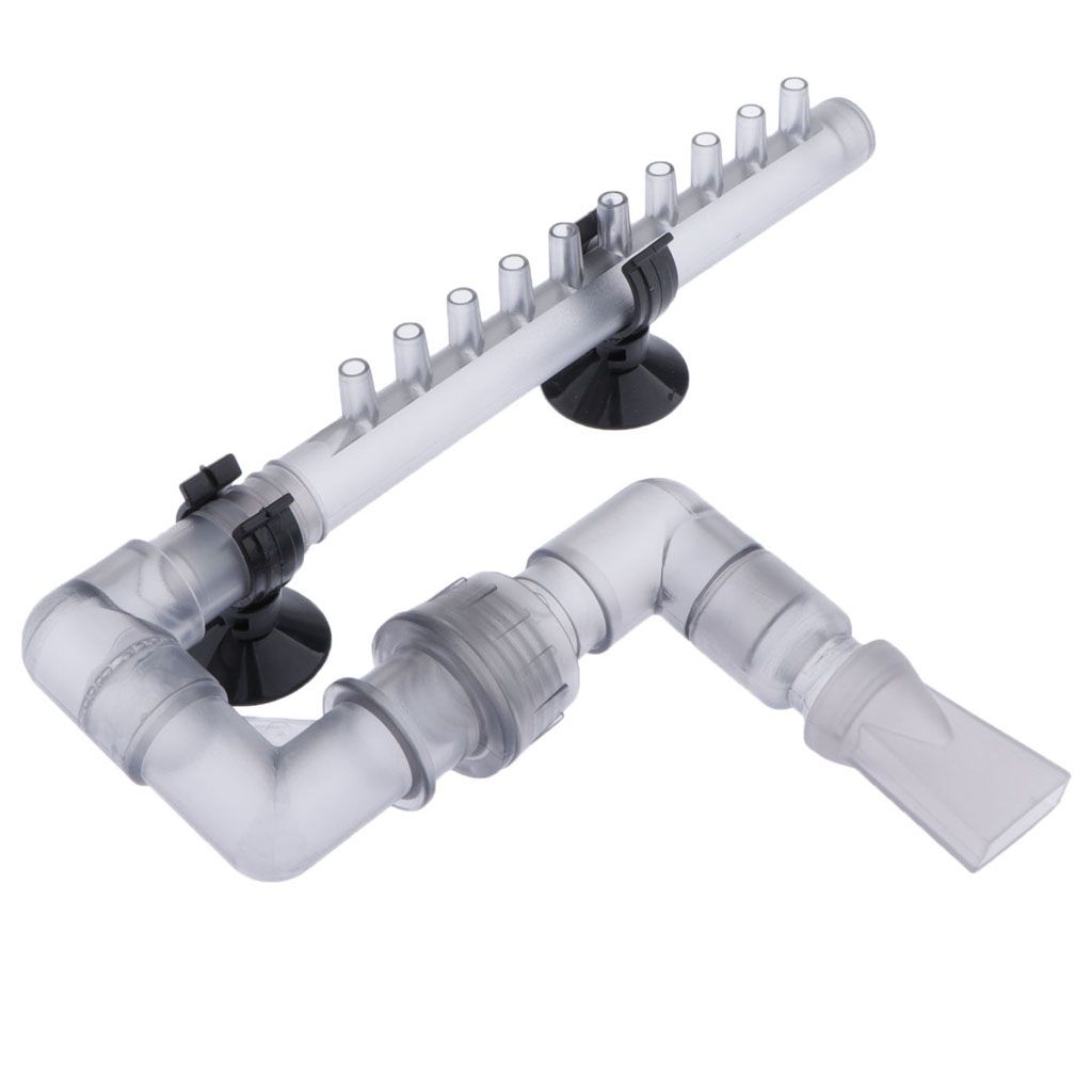 1 Pcs Practical Aquarium Water Plant   Tank Outflow Pipe  1216mm Gray