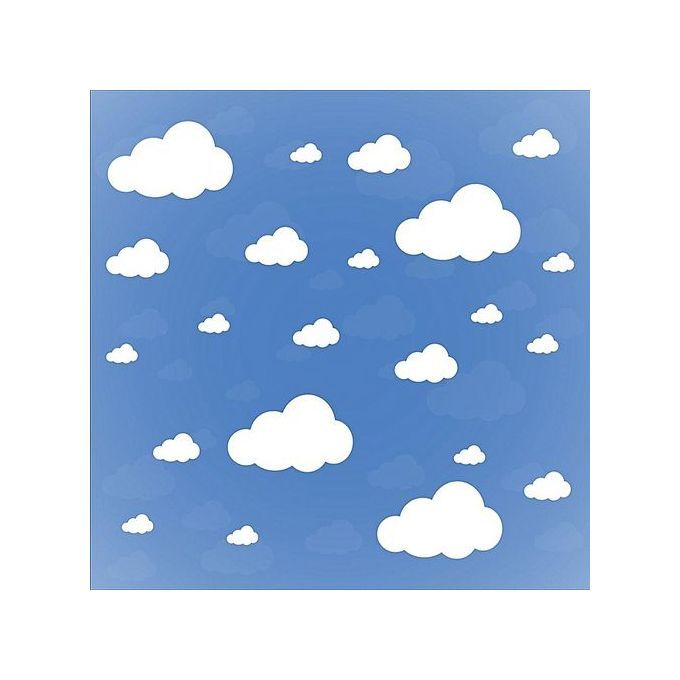 Cloud Wall Stickers Children Bedroom Nursery Wall Decal Home Decoration-Gray